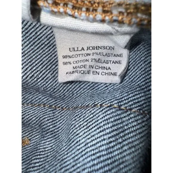 Ulla Johnson Wide Leg Flare Jeans Size 0 - Picture 8 of 9